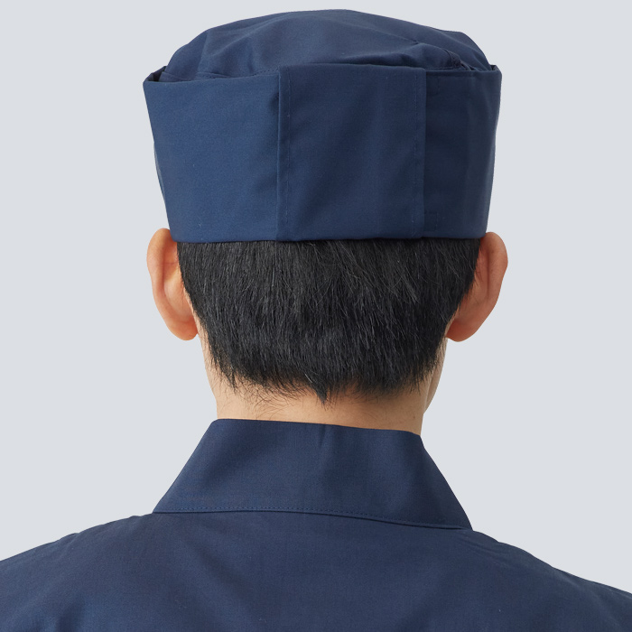 【飲食店販売店制服】マジックテープ式 和帽子3色【兼用】日本製 サイズ調整ラクラク ピッタリフィット　モデル