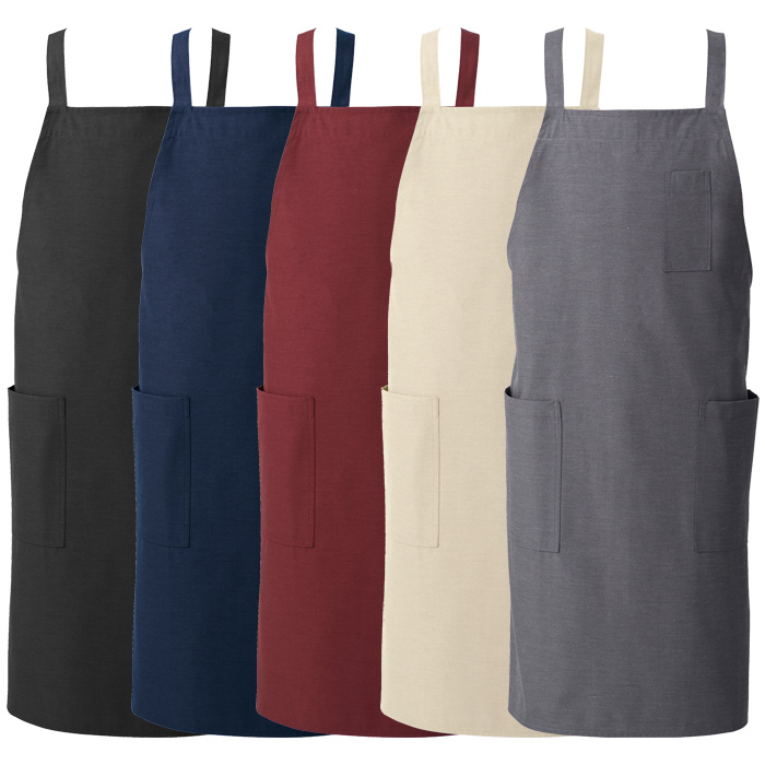 タスキエプロン5色　純国産で軽くて疲れない　綿ポリ撥水制電機能付　スペック