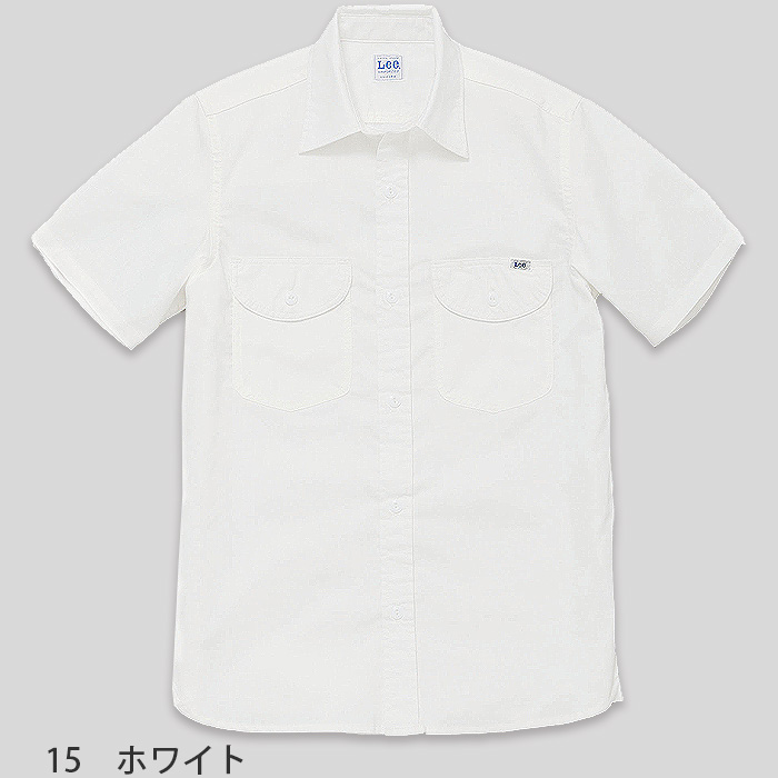 Lee workwear シャンブレーシャツ　半袖　色画像