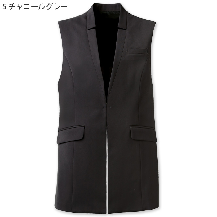 【ホテル・受付・接客制服】ノーカラージレ2色【女性用】ノーブルクロス　新感覚のフォーマルスタイル　色