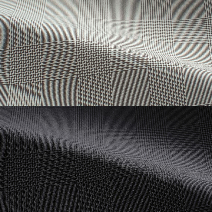 【ホテル・受付・接客制服】グレンチェック柄スタンドカラーシャツ2色【兼用】1枚着でもインナー使いでも スペック