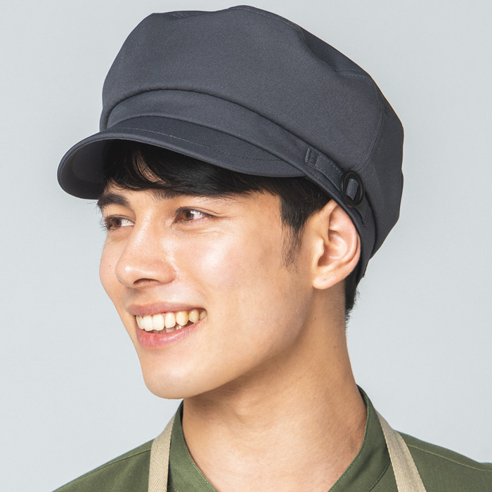 【飲食店販売店制服】マスク掛け、毛髪ネット付き　帽子【15色】兼用　漂白剤に強い　スペック
