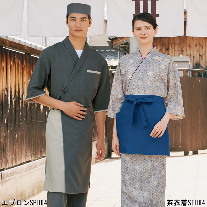 紡ぐ衣　7分袖和風コート【兼用】作務衣と調理衣をミックス　スペック