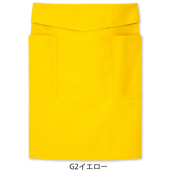 腰ひも隠れてスッキリ 腰下ミドルエプロン【10色】撥水、軽くて丈夫な綿混素材 色