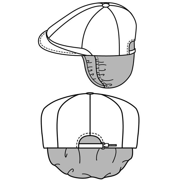 毛髪落下防止ネット付 ハンチング帽【10色】撥水、軽くて丈夫な綿混素材 スペック