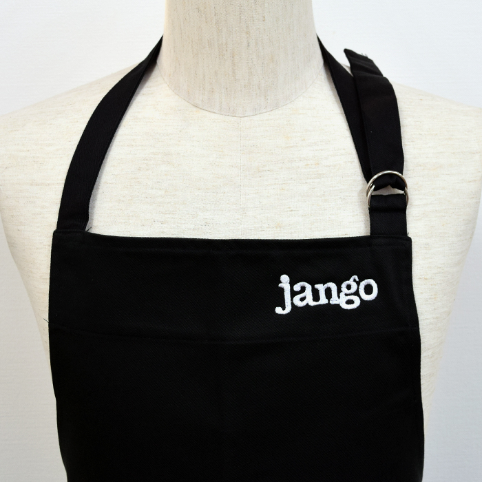 飲食店制服胸付エプロンロゴ刺繍　jango様